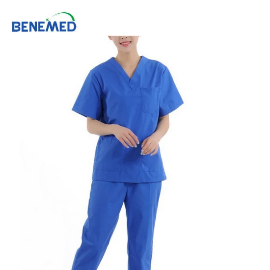 V-Ausschnitt, geteilter Anzug, medizinische Uniform, Peeling-Sets, Unisex, Anti-Falten-Krankenhausuniform